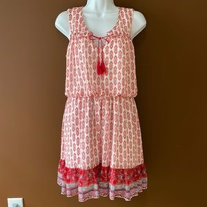 Lilly Rose Boho Geometrical Pattern Dress Size Large